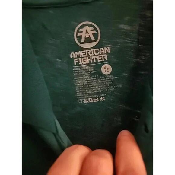 AMERICAN FIGHTER Polo Shirt ABILENE Athletic Biker MMA XL NWT A101 Excellent - Picture 5 of 6